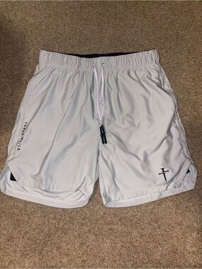 Three Nails Athletic Liner Short, White